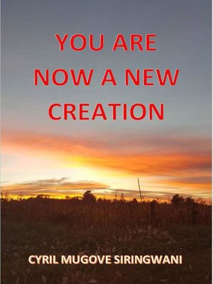 cover image of You Are Now a New Creation